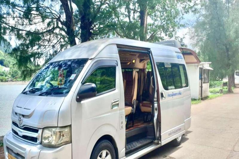 A minivan for Phuket City Tour, a comfortable and air-conditioned transport option for exploring the